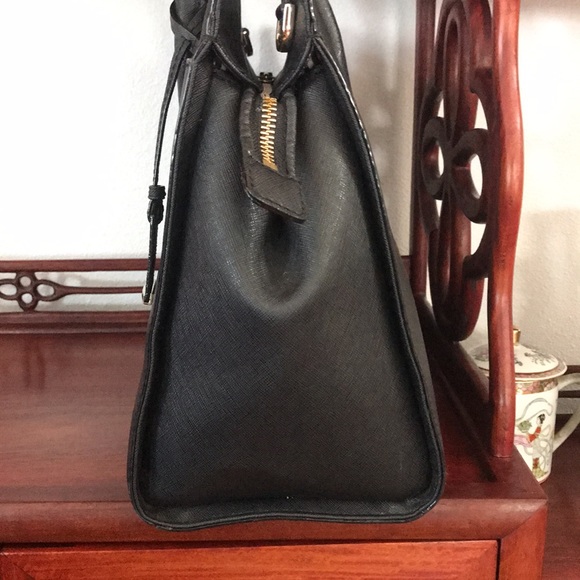 Kate Spade Black Candace Leather Medium Cameron Street Satchel Purse w/ Tag - Picture 4 of 6